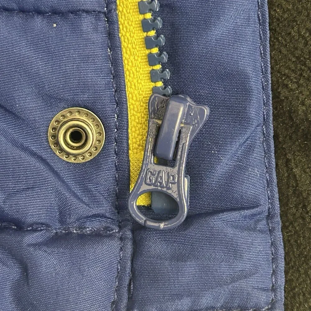 GAP Kids Vest Boys Large Blue Full‎ Zip Front Zipped Pockets Outdoors Preppy